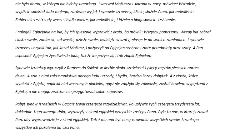 Wyjście Izraelitów z Egiptu - zeszyt - Biblia Dla Dzieci